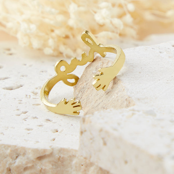 Gold discount hug rings