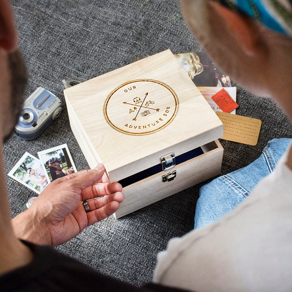 Our Adventure Box' Wooden Memory Box - Ellie Ellie