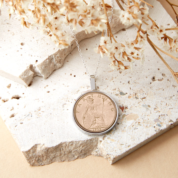 100th Birthday 1925 Farthing Coin Necklace