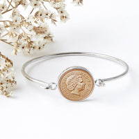 16th Birthday 2009 Penny Coin Bangle Bracelet