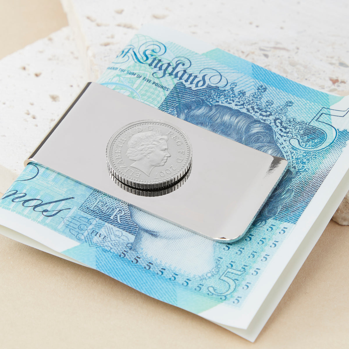 18th Birthday 2007 Five Pence Coin Money Clip