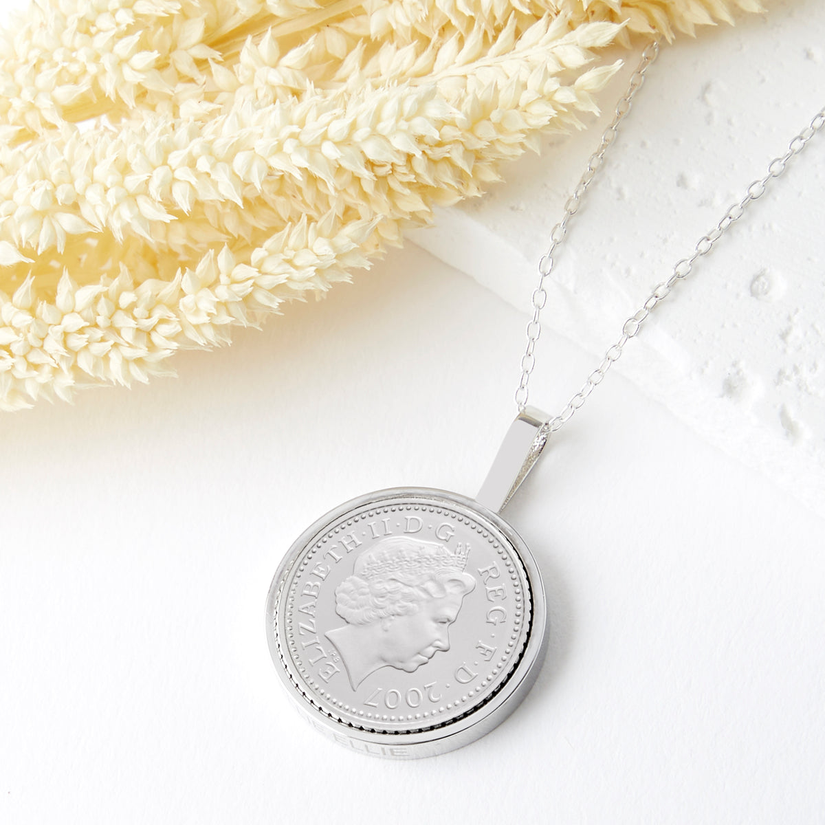 18th Birthday 2007 Five Pence 5p Coin Necklace Pendant