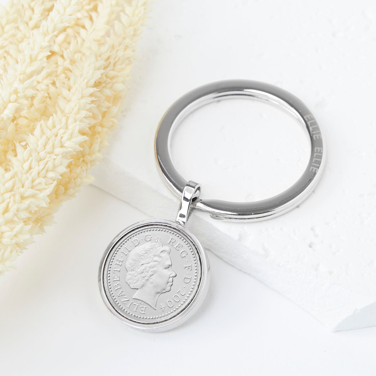 21st Birthday 2004 Five Pence Coin Keyring