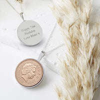 21st Birthday 2004 Penny Coin Pendant Necklace