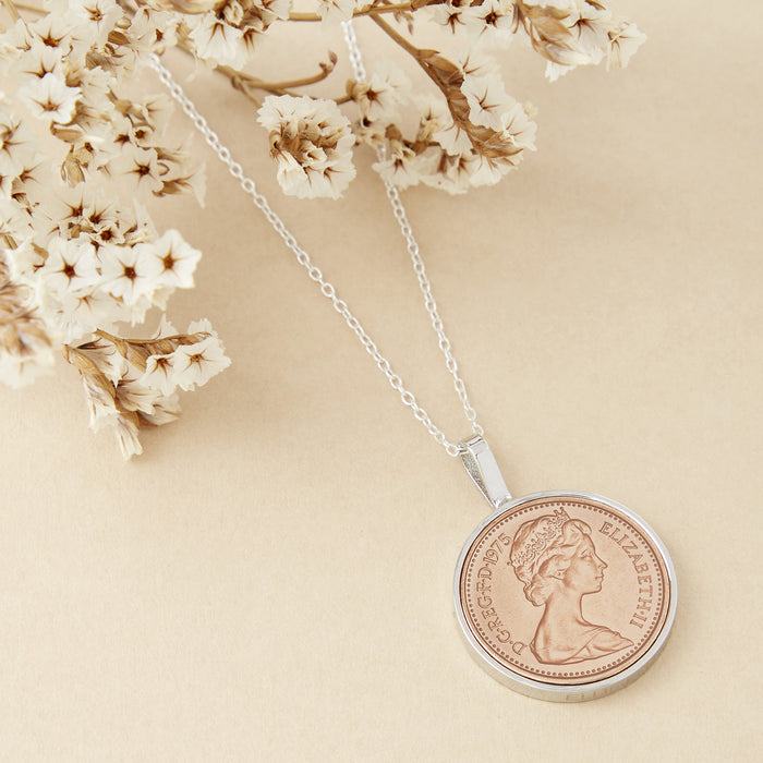 50th Birthday 1975 Penny Necklace