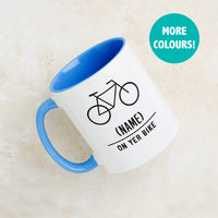 On Yer Bike' Personalised Adventure Mug