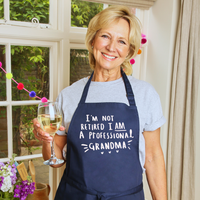 I Am Not Retired, I Am A Professional Grandma' Apron