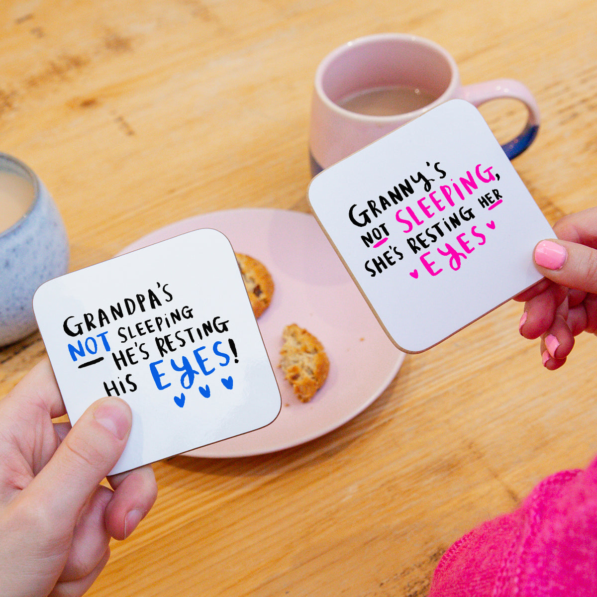 Grandma/Grandpa's Not Sleeping' Mug Set