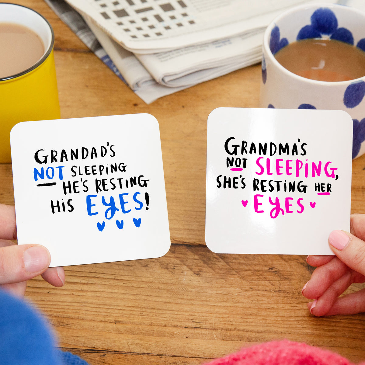 Grandma/Grandpa's Not Sleeping' Mug Set