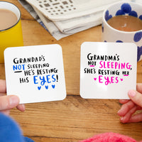 Grandma/Grandpa's Not Sleeping' Mug Set