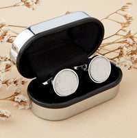 Farthing Enamel Coin Cufflinks