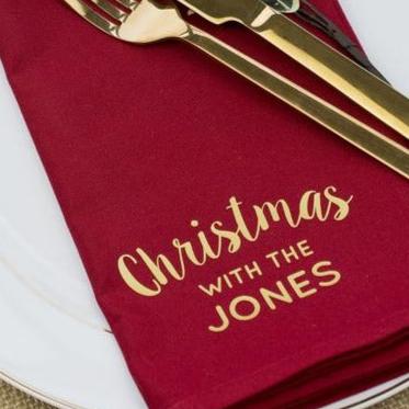 Personalised "Christmas With The..." Napkins