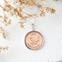 80th Birthday 1945 Farthing Coin Necklace