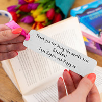 Personalised Reasons I Love You Bookmark