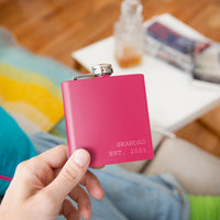 Personalised Grandad Established Hip Flask