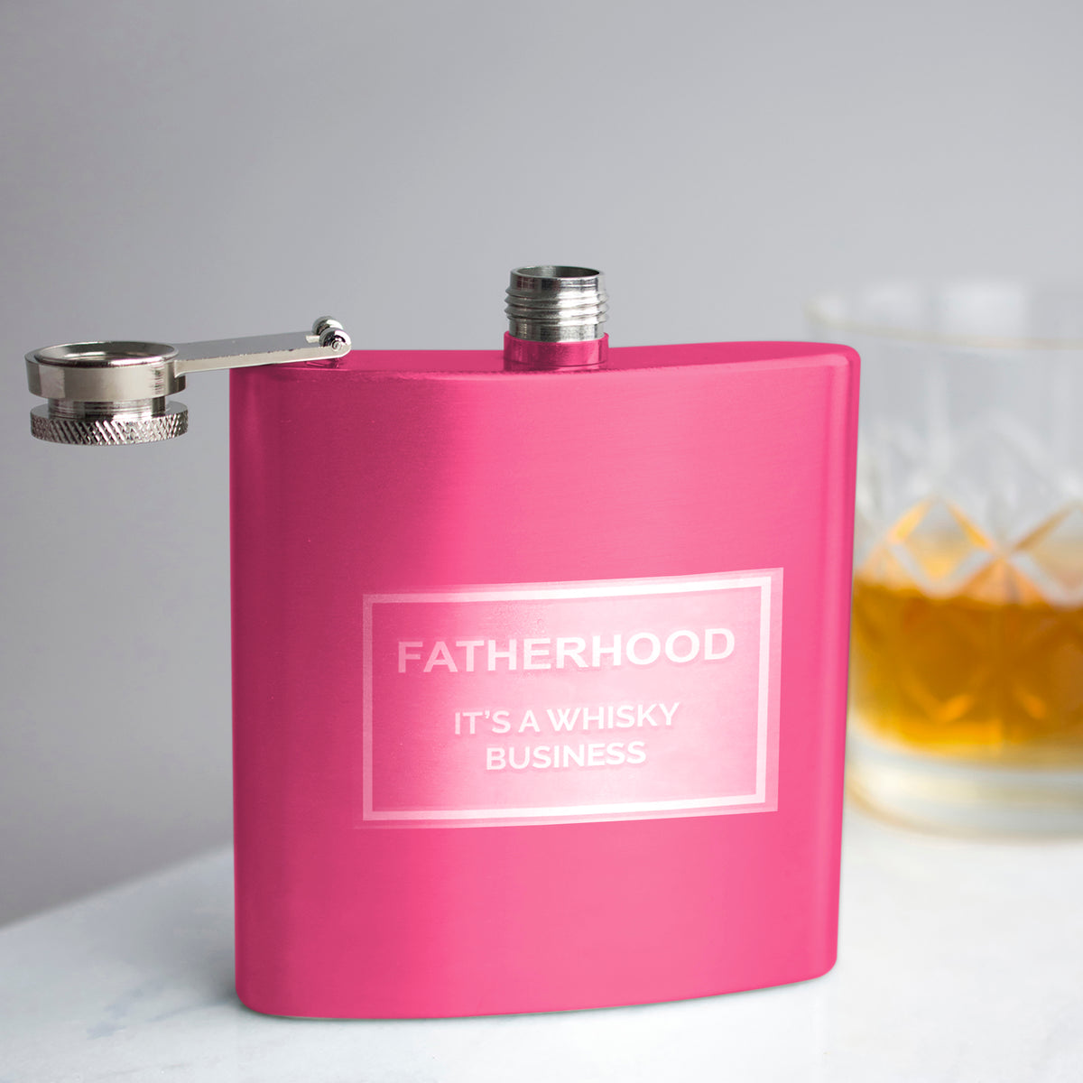 Fatherhood Is A Whisky Business' Hip Flask