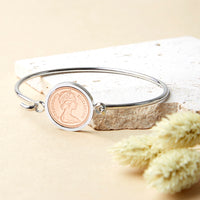 50th Birthday 1975 Half Penny Coin Bracelet