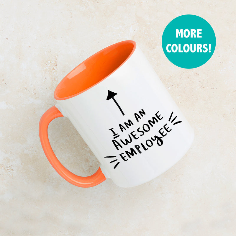 Personalised 'I Am An Awesome Employee' Staff Colleague Mug