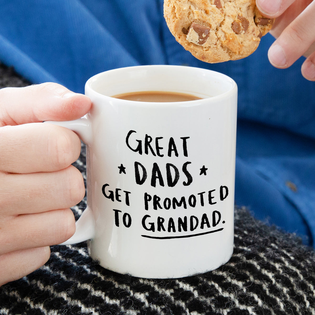 Great Dads Get Promoted To Grandad' Mug