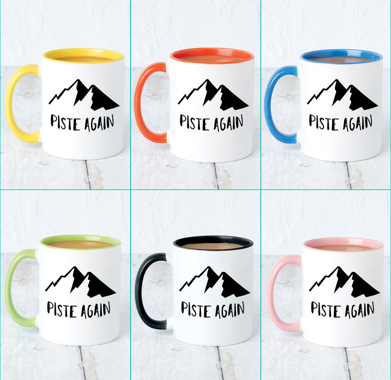 'Piste Again' Ski Mug