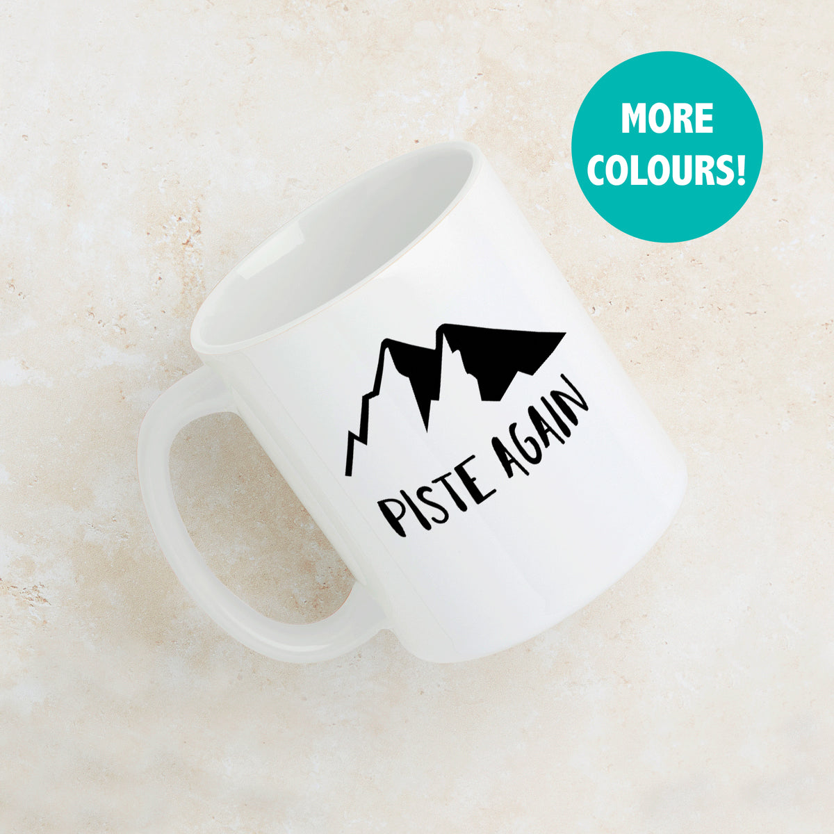 'Piste Again' Ski Mug