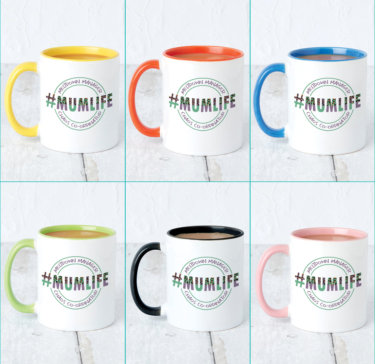 #MUMLIFE Green Design Mug