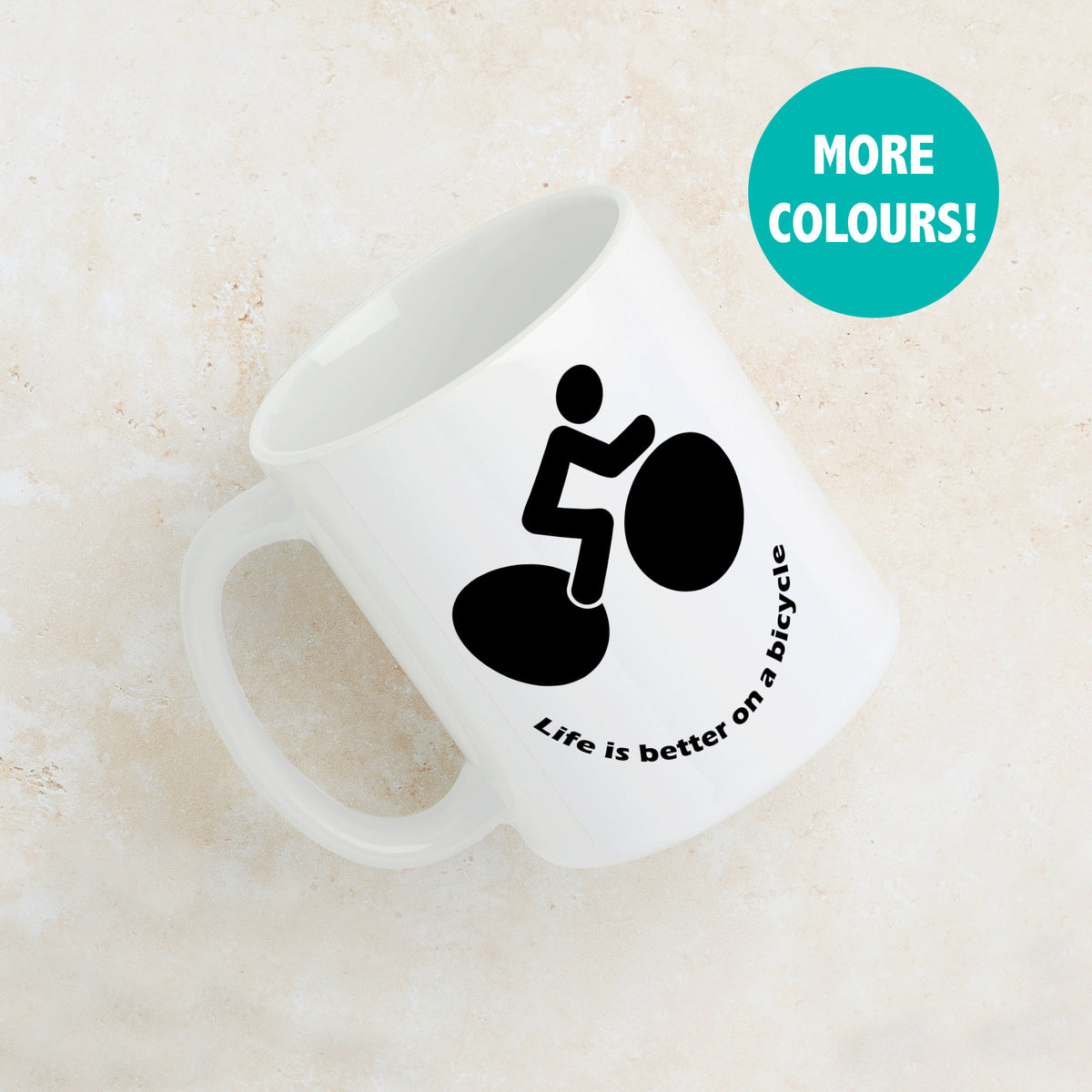 Personalised Life Is Better On A Bicycle Mug