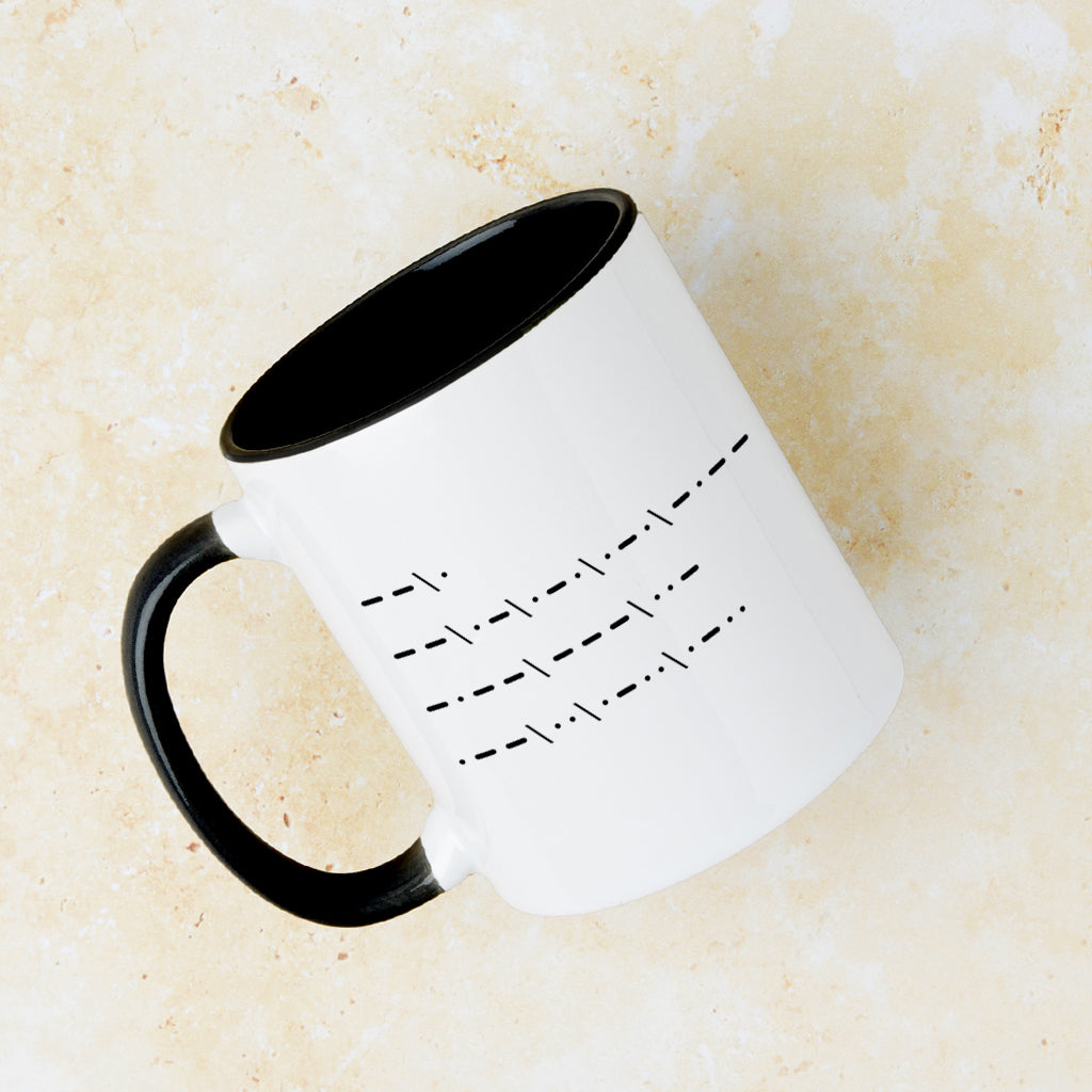 Morse Code Marriage Proposal 'Will You Marry Me' Mug