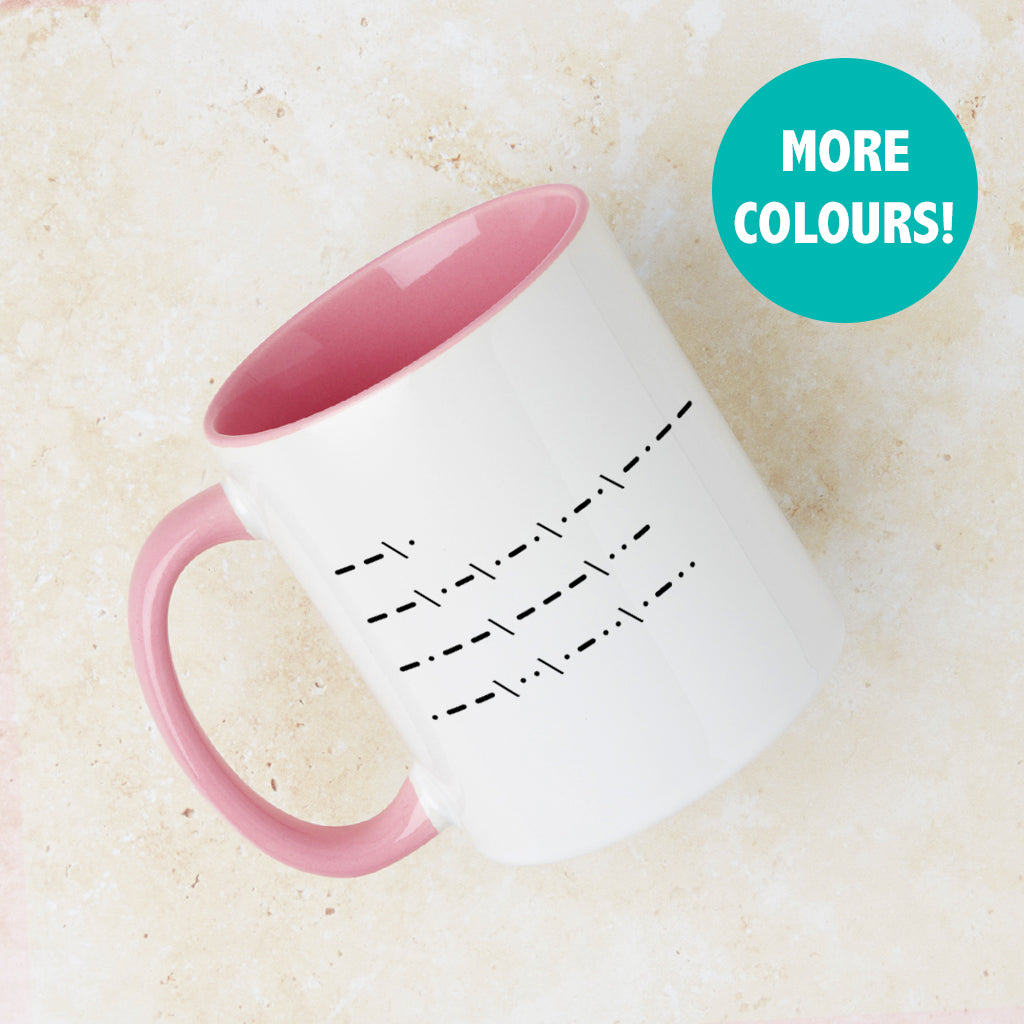 Morse Code Marriage Proposal 'Will You Marry Me' Mug