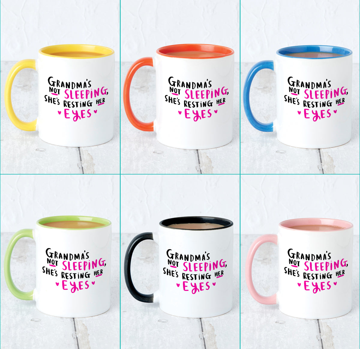 Grandma's Not Sleeping she's resting Her Eyes' Mug