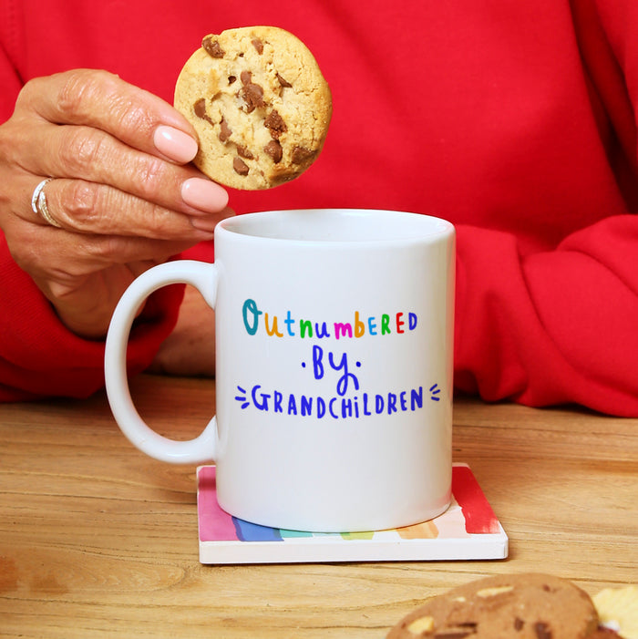 Grandad 'Outnumbered by grandchildren' Mug