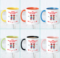 Personalised Valentines Hers And Hers Mug