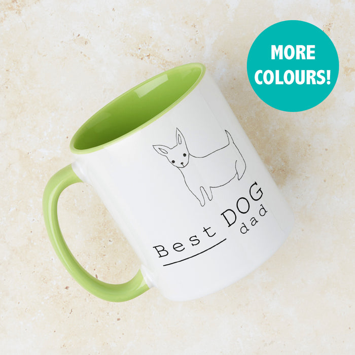 Best Dog Dad Illustration Breed Mug