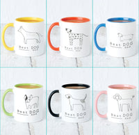 Best Dog Dad Illustration Breed Mug