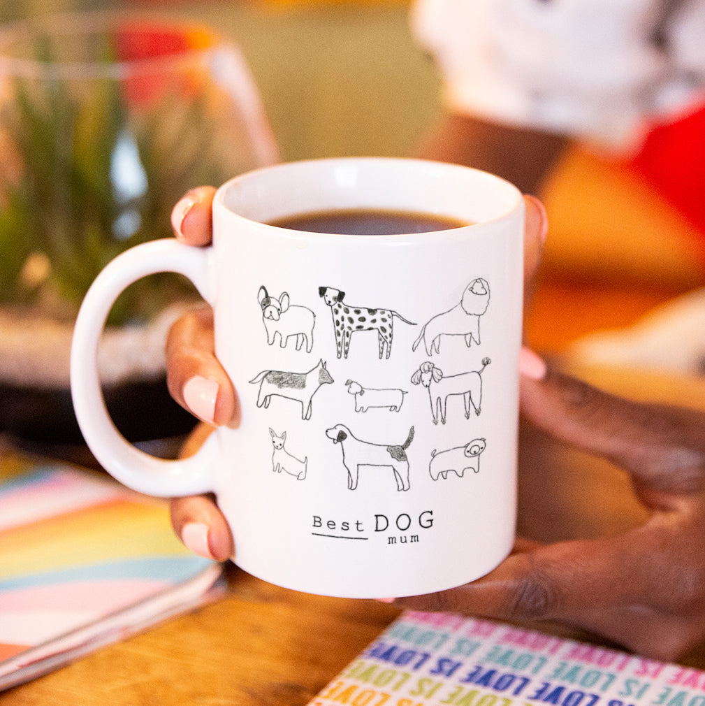 Best Dog Mum Illustration Mug