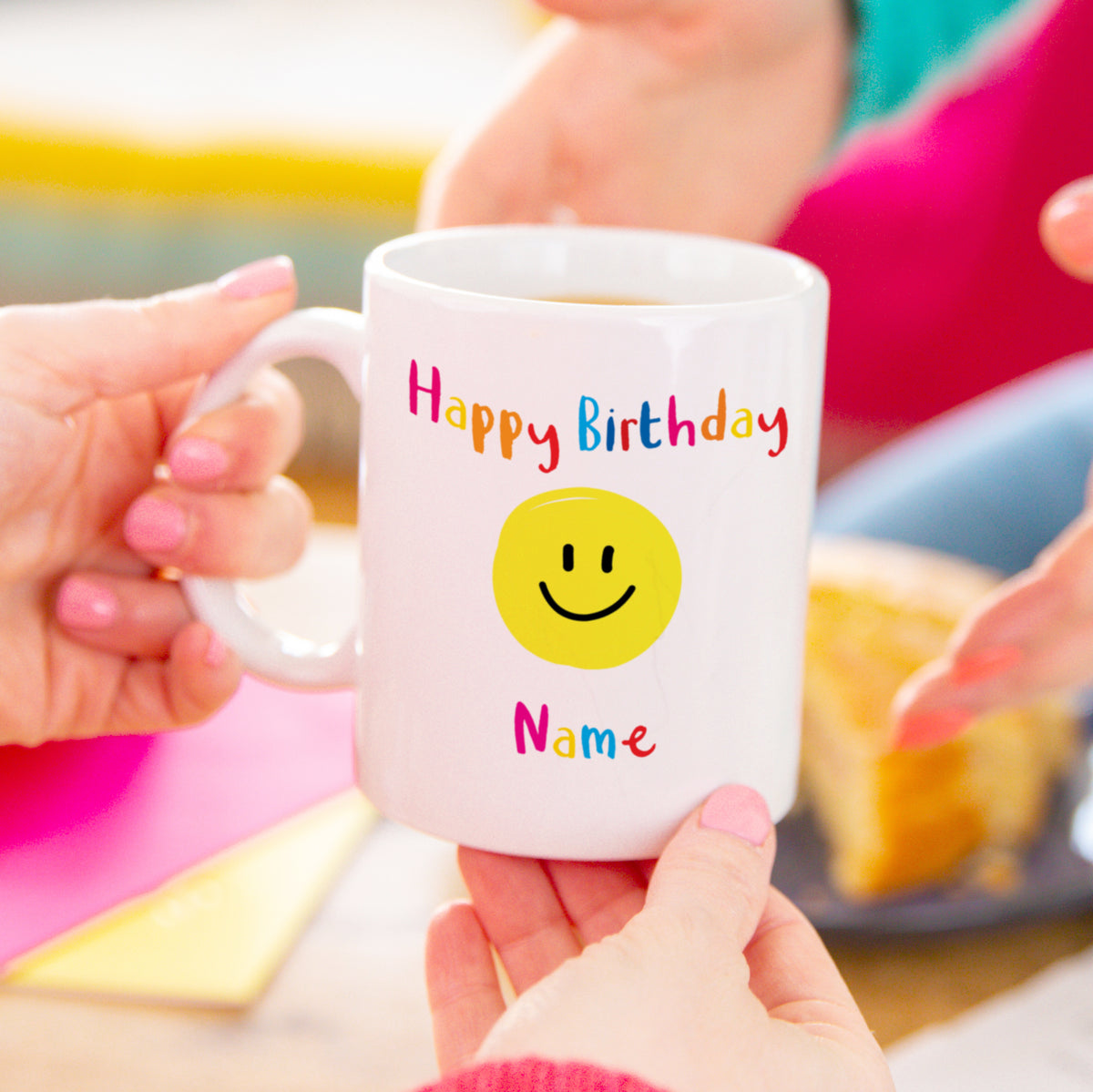 Smiley Face Birthday Celebration Mug