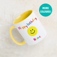 Smiley Face Birthday Celebration Mug