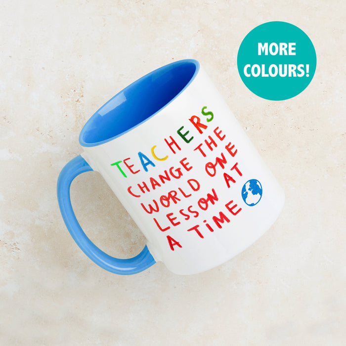 Teachers Change The World One Lesson At A Time Mug