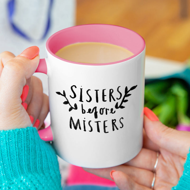 Sisters Before Misters Illustration Friendship Mug