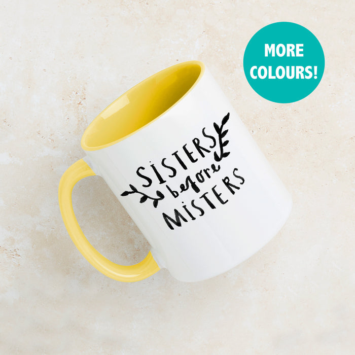 Sisters Before Misters Illustration Friendship Mug