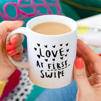 Love At First Swipe Online Dating Mug