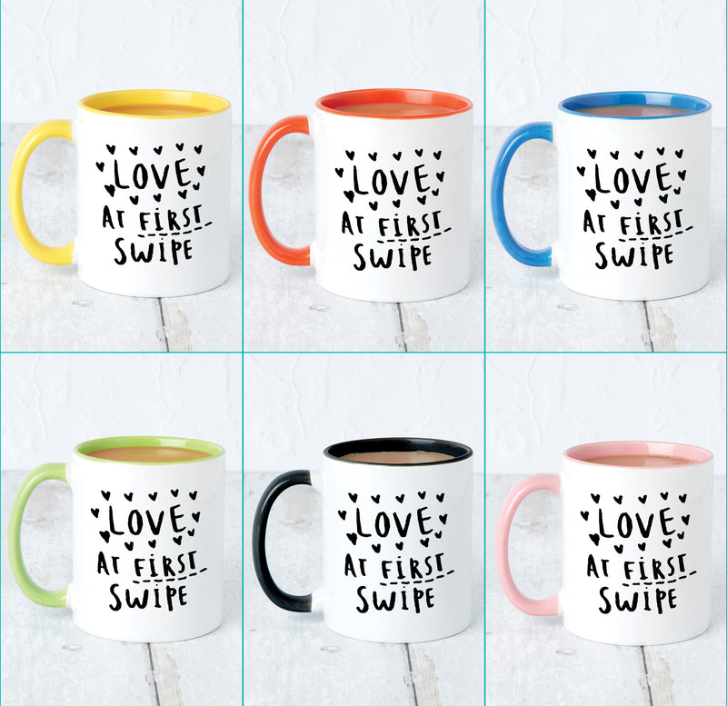 Love At First Swipe Online Dating Mug