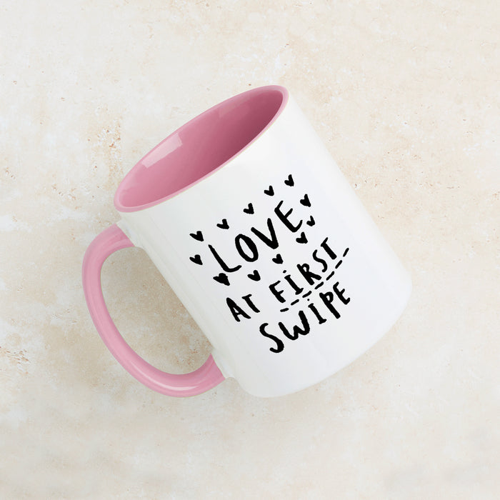 Love At First Swipe Online Dating Mug