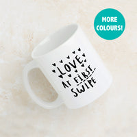 Love At First Swipe Online Dating Mug