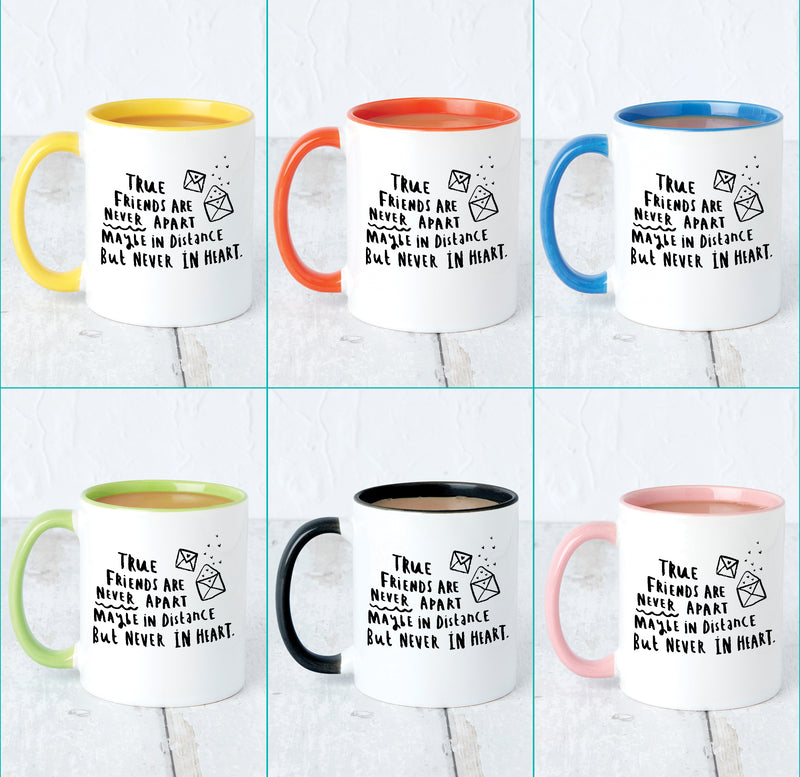 'True Friends Are Never Apart' Friendship Mug