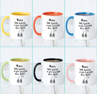 Personalised 'We Wish You Lived Next Door' Mug