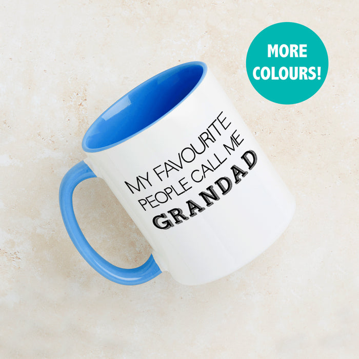 'My Favourite People Call Me Grandad Mug