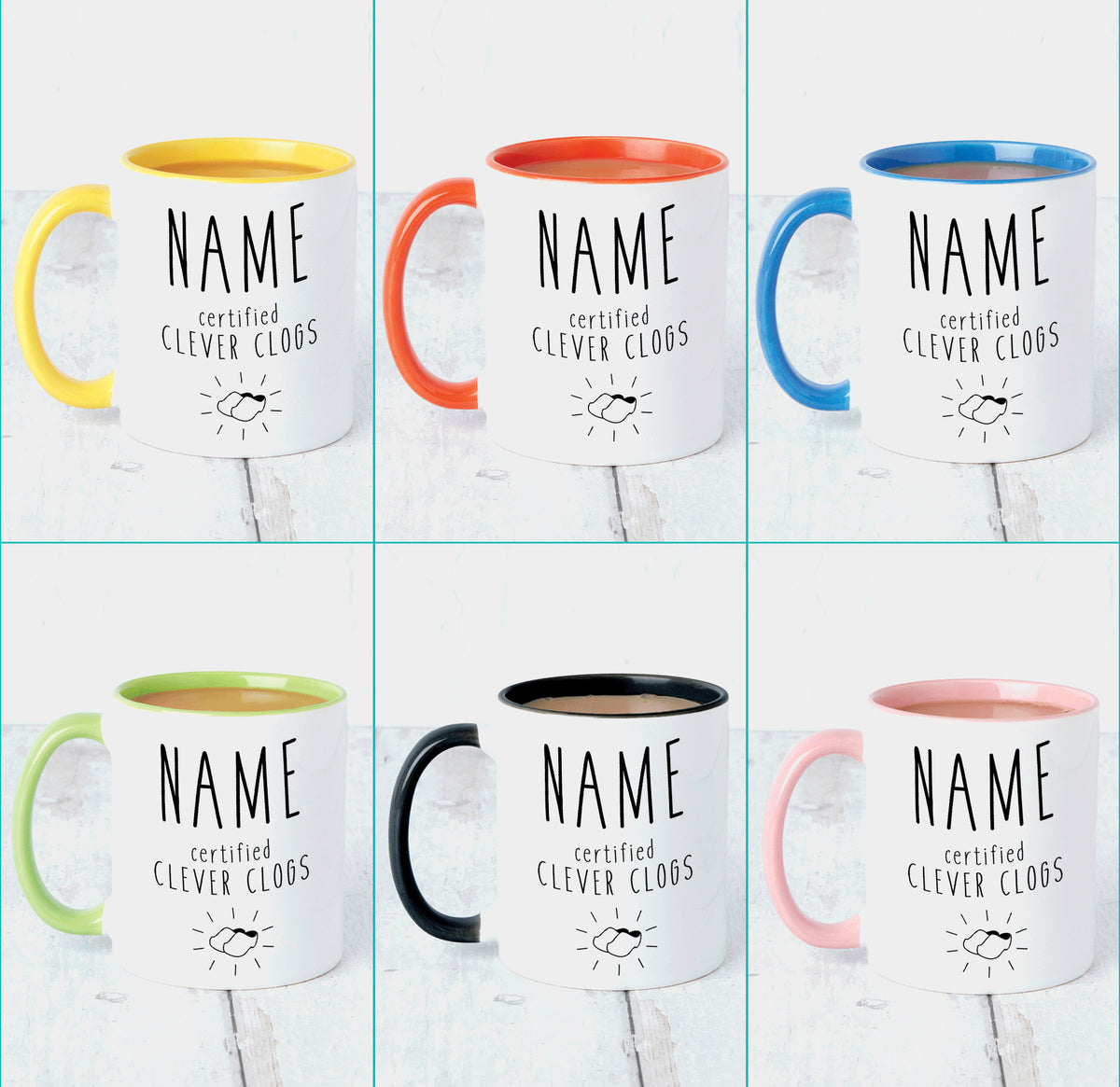 Clever Clogs Personalised Graduation Mug