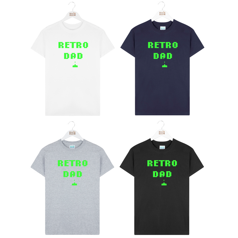 Retro Computer Game 'Retro Dad' Mens Tshirt