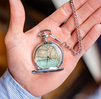 Personalised Map Pocket Watch